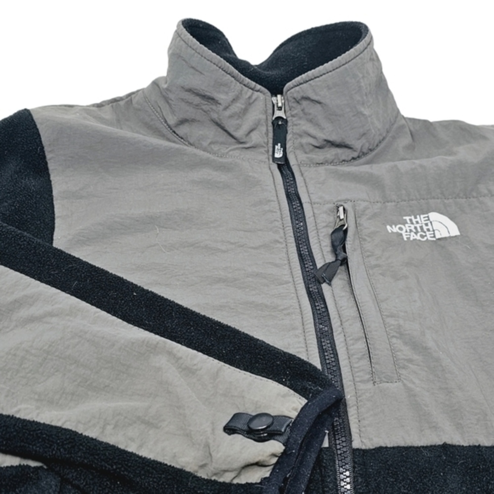 North Face Jacket Womens Large Black Fleece Full Zip Denali Coat Ladies Polartek